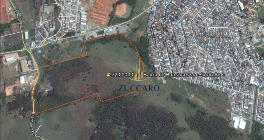 Área à venda, 272000 m² por R$ 122.400.000,01 - Bonsucesso - Guarulhos/SP