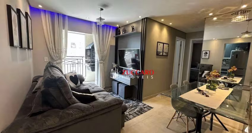 Apartamento com 2 dormitórios à venda, 57 m² por r$ 499.000,00 - ponte grande - guarulhos/sp
