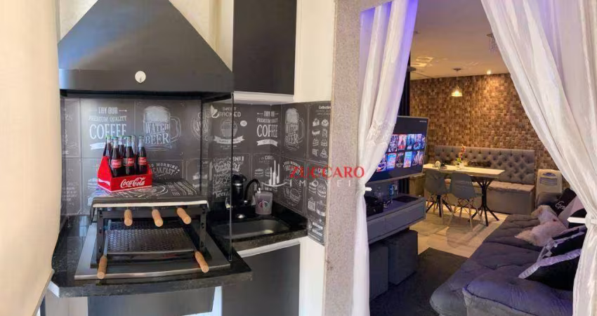 Apartamento com 2 dormitórios à venda, 57 m² por r$ 430.000,00 - ponte grande - guarulhos/sp