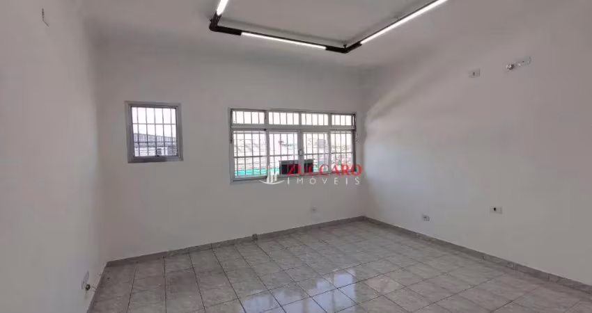 Sala para alugar, 40 m² por r$ 1.340,01/mês - vila flórida - guarulhos/sp