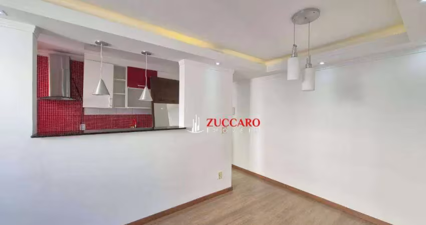 Apartamento com 2 dormitórios para alugar, 44 m² por r$ 1.900,00/mês - vila rio de janeiro - guarulhos/sp
