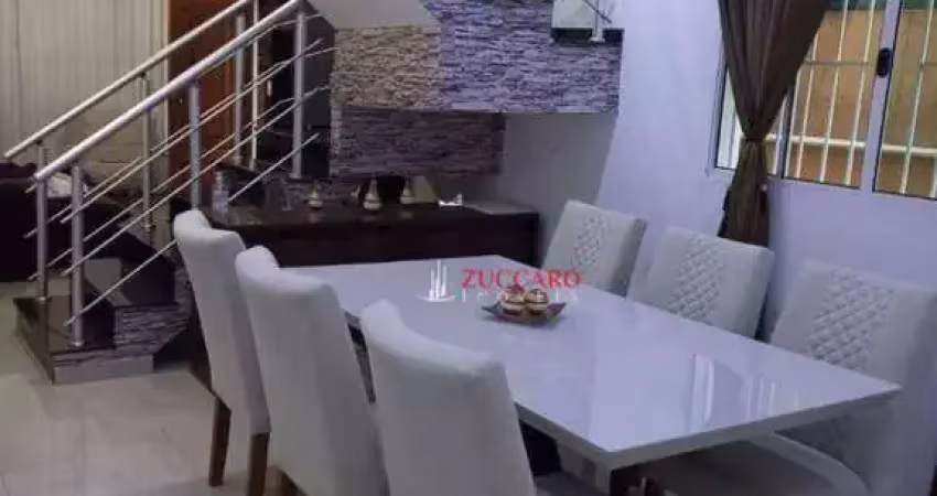Sobrado com 3 dormitórios à venda, 158 m² por r$ 799.000,00 - jardim santa clara - guarulhos/sp