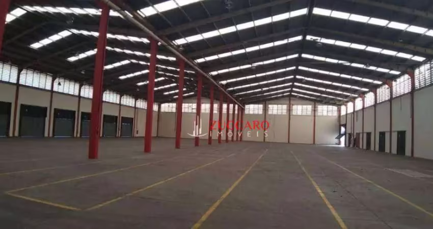 Galpão para alugar, 4600 m² por r$ 115.000/mês - itapegica - guarulhos/sp
