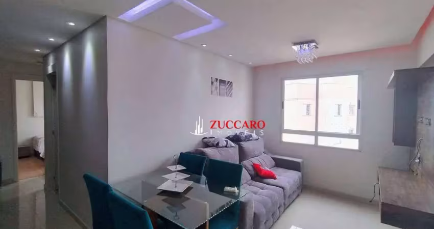 Apartamento com 2 dormitórios à venda, 45 m² por r$ 320.000,00 - ponte grande - guarulhos/sp