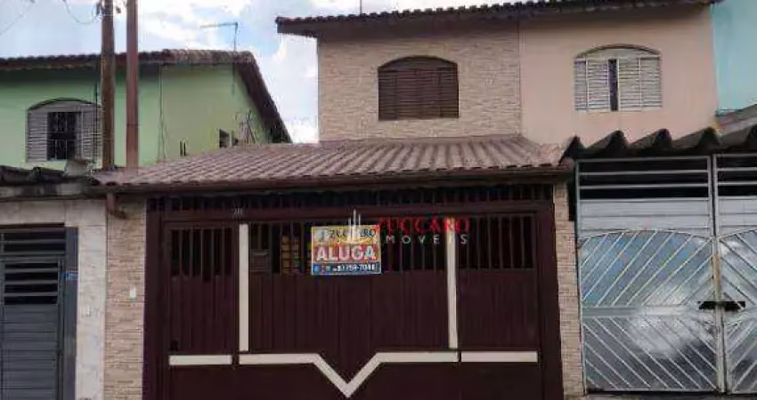 Sobrado com 2 dormitórios para alugar, 124 m² por r$ 2.431,12/mês - jardim santa inês - guarulhos/sp