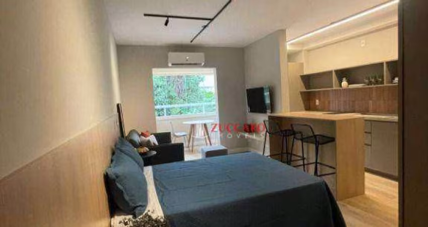 Studio com   varanda ,para alugar, 35 m² por R$ 4.097/mês - Morumbi - São Paulo/SP