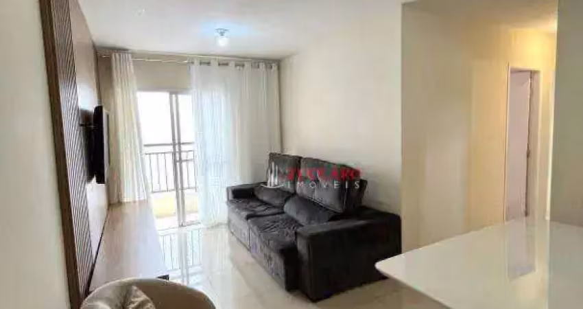 Apartamento com 3 dormitórios à venda, 70 m² por r$ 484.000,00 - jardim flor da montanha - guarulhos/sp