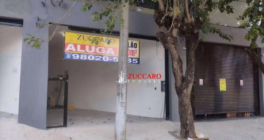 Salão para alugar, 120 m² por r$ 4.700,00/mês - jardim santa clara - guarulhos/sp