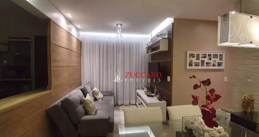 Apartamento com 2 dormitórios para alugar, 53 m² por R$ 2.685,00/mês - Ponte Grande - Guarulhos/SP