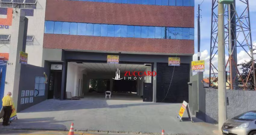 Salão para alugar, 191 m² por r$ 8.500,00/mês - jardim santa clara - guarulhos/sp