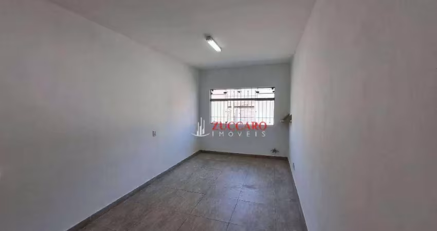 Sala para alugar, 31 m² por r$ 1.005,50/mês - jardim bom clima - guarulhos/sp