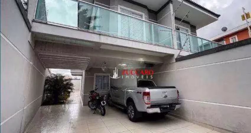 Sobrado com 3 dormitórios à venda, 180 m² por r$ 1.490.000,00 - jardim vila galvão - guarulhos/sp