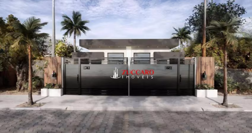Casa com 2 dormitórios à venda, 62 m² por r$ 420.000,00 - balneário dos golfinhos - caraguatatuba/sp