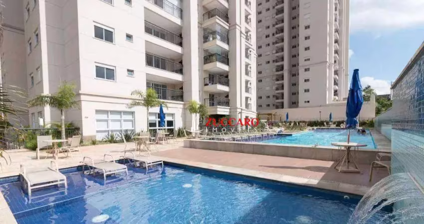 Apartamento com 2 dormitórios para alugar, 68 m² por r$ 3.990,00/mês - jardim flor da montanha - guarulhos/sp