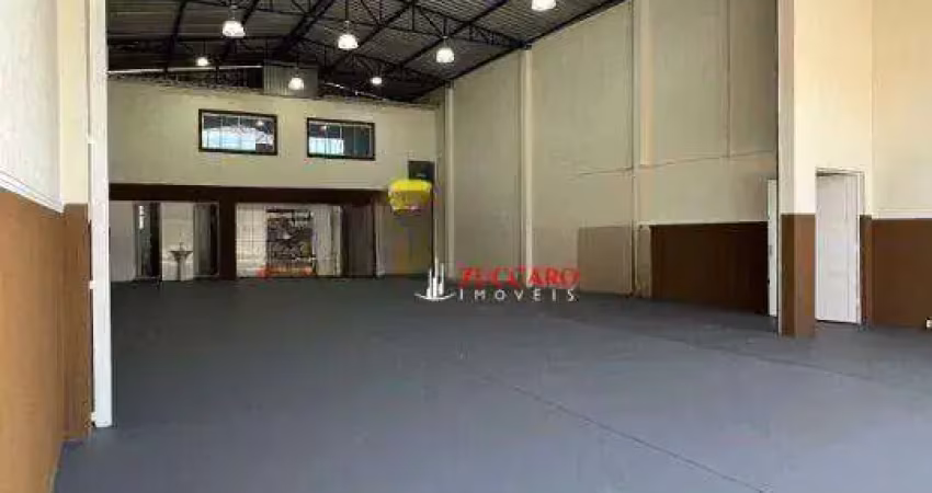 Salão para alugar, 280 m² por r$ 10.234,00/mês - jardim cumbica - guarulhos/sp
