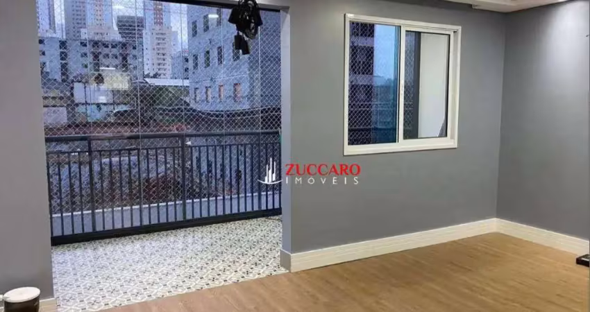 Apartamento com 2 dormitórios para alugar, 75 m² por r$ 4.680,00/mês - vila antonieta - guarulhos/sp