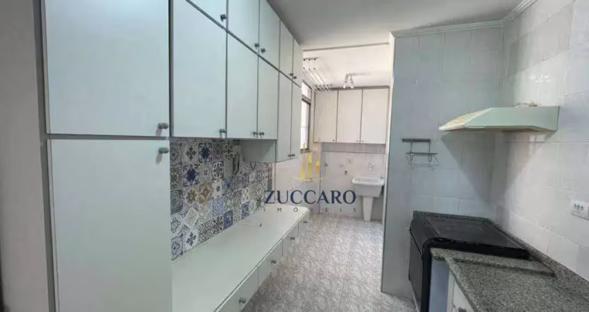 Apartamento com 2 dormitórios para alugar, 75 m² por r$ 3.410,05/mês - vila das palmeiras - guarulhos/sp