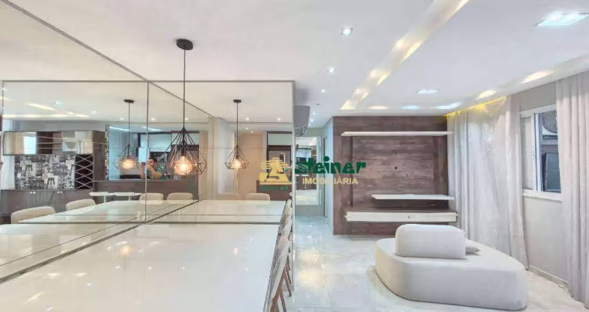 Apartamento com 2 dormitórios para alugar, 71 m² por r$ 4.222,00/mês - macedo - guarulhos/sp