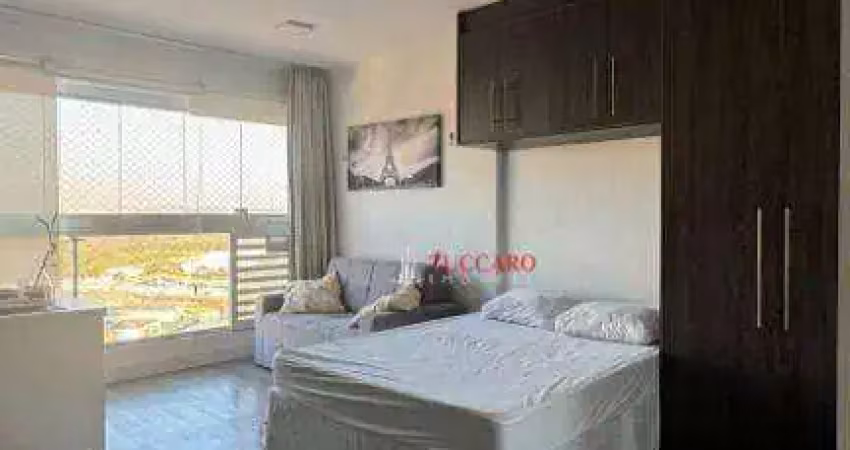 Studio com 1 dormitório para alugar, 28 m² por r$ 2.900,01/mês - centro - guarulhos/sp