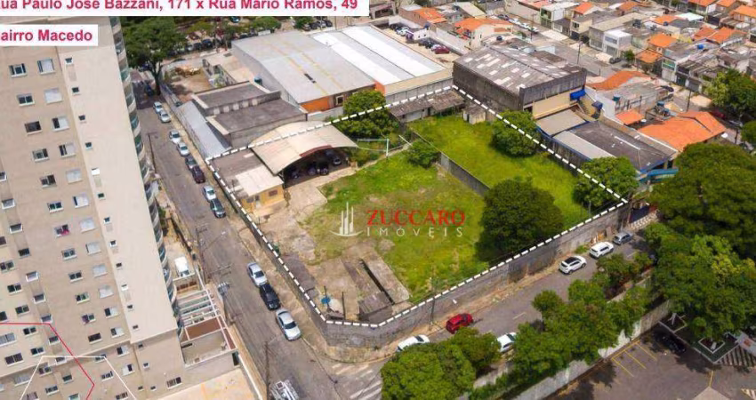 Terreno à venda, 2640 m² por R$ 13.200.000,00 - Macedo - Guarulhos/SP