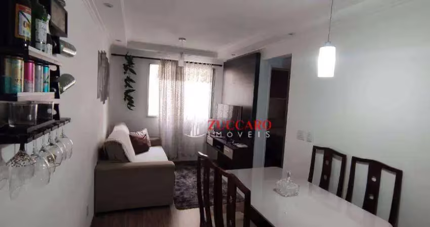 Apartamento com 2 dormitórios para alugar, 45 m² por r$ 1.765,00/mês - jardim adriana - guarulhos/sp