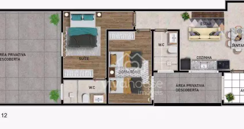 Apartamento com 2 dormitórios à venda, 52 m² por r$ 415.000 - jardim santa lídia - mauá/sp