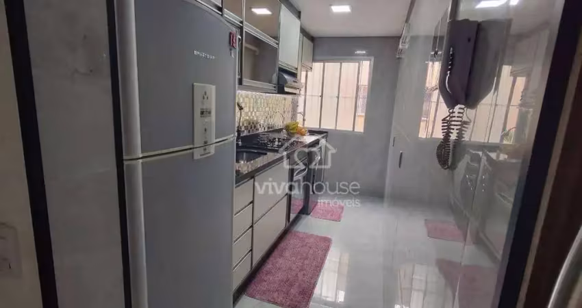 Apartamento com 2 dormitórios à venda, 52 m² por r$ 240.000 - jardim estrela - mauá/sp