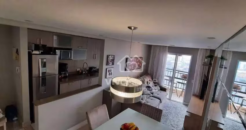 Apartamento com 2 dormitórios à venda, 56 m² por r$ 375.000 - vila assis brasil - mauá/sp