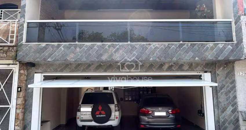 Sobrado com 3 dormitórios à venda, 220 m² por r$ 710.000 - vila camilópolis - santo andré/sp