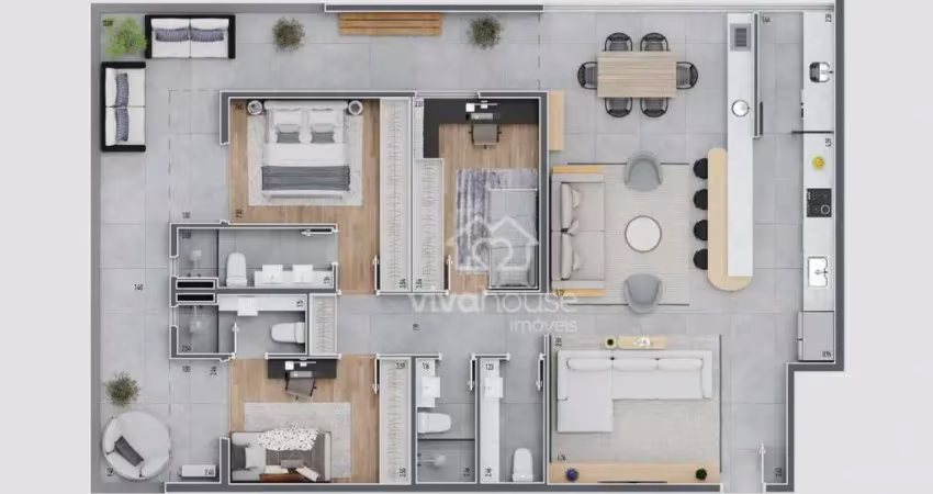Apartamento garden com 3 dormitórios à venda, 143 m² por r$ 1.064.700,00 - centro - ribeirão pires/sp