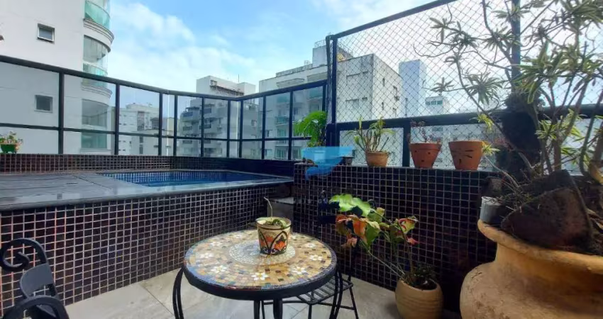 Perto da praia - cobertura de luxo com 5 quartos - lazer privativo - 4 vagas - praia das pitangueiras, guarujá.