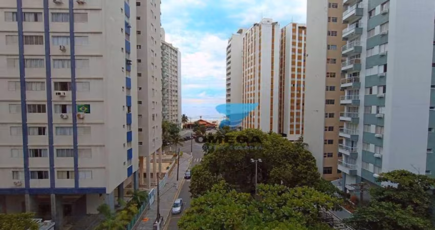 Vista mar - apartamento com 1 quarto - praia das pitangueiras, guarujá.