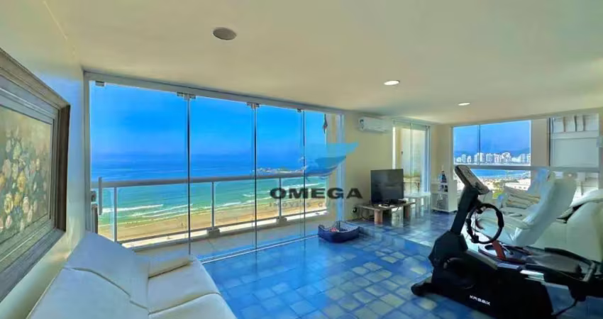 Apartamento de frente para o mar - praia das pitangueiras, guarujá.