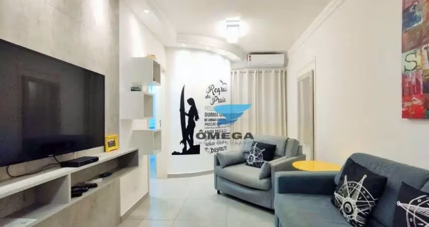 PERTO DA PRAIA - Apartamento reformado com 1 quarto - Praia do Tombo, Guarujá.