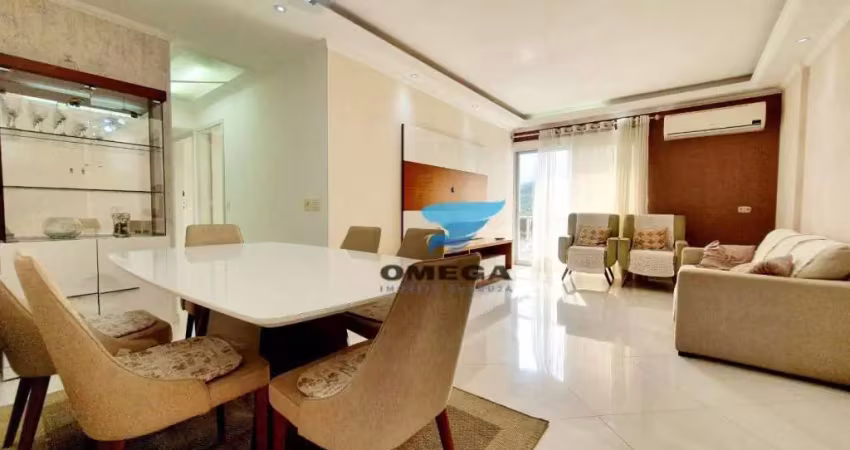 Apartamento reformado com 3 dormitórios à venda, 91 m² por r$ 640.000 - pitangueiras - guarujá/sp