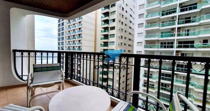 Perto da praia - apartamento com 4 suítes e lazer no calçadão da praia de pitangueiras no guarujá.