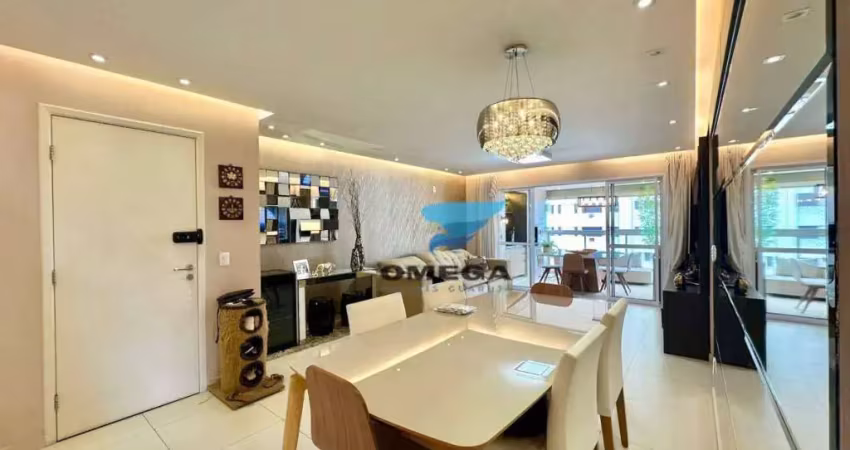 Apartamento com 3 dormitórios à venda - prédio novo - lazer completo -praia das pitangueiras - guarujá.