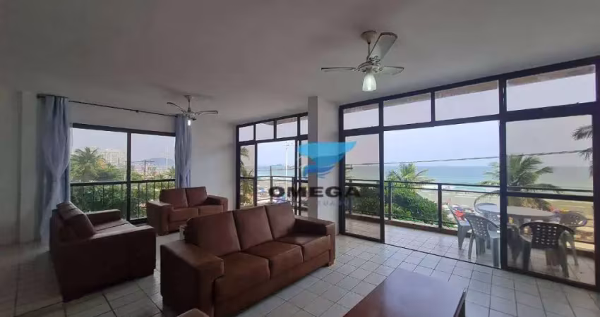 Apartamento de frente para o mar com varanda, 4 dormitórios, 1 vaga de garagem à venda na praia das pitangueiras - guarujá/sp