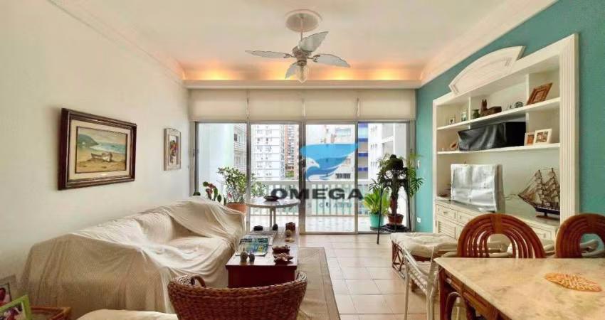 Apartamento 4 Dormitórios com ampla sacada e Vista mar á venda na Praia das Pitangueiras cidade de Guarujá/SP.