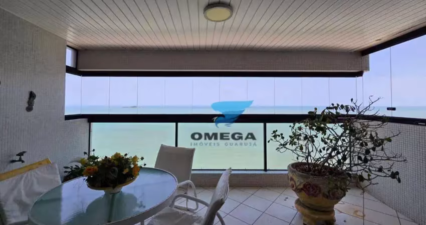 Apartamento reformado vista mar à venda na praia das pitangueiras no guarujá i omega imoveis