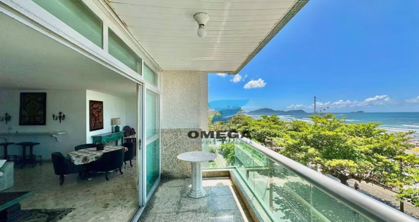 Apartamento frente mar à venda na praia das pitangueiras no guarujá i omega imoveis
