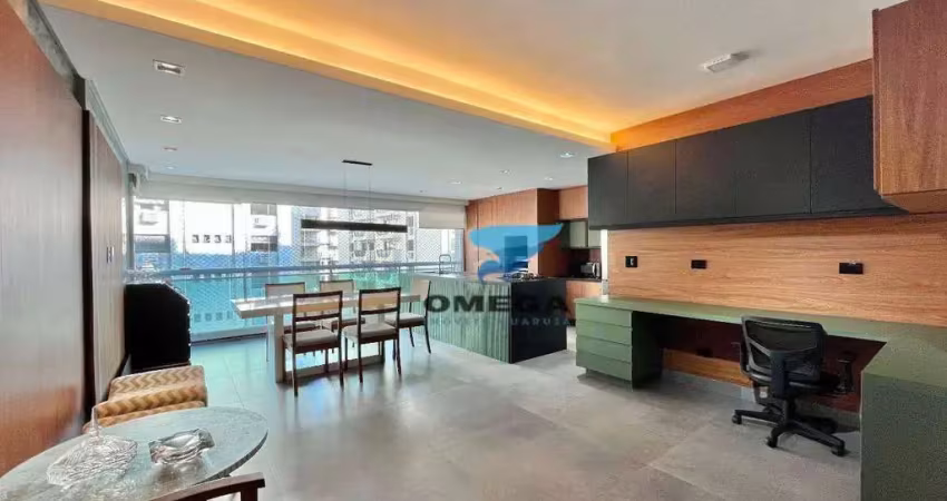 Apartamento com 3 dormitórios à venda, 110 m² por r$ 950.000,00 - pitangueiras - guarujá/sp