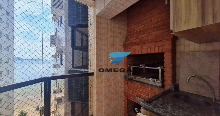 Vista mar - apartamento pé na areia com 4 dormitórios e varanda gourmet à venda na praia das astúrias - guarujá/sp
