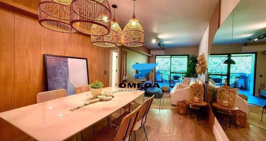 Apartamento à venda na praia das Pitangueiras no Guarujá I Omega Imoveis
