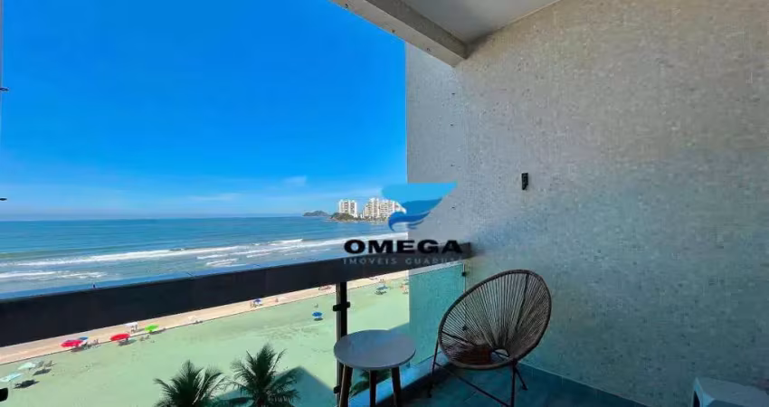 Apartamento frente ao mar com vaga à venda - pitangueiras - guarujá/sp