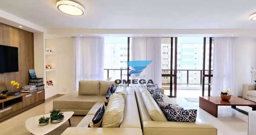 Apartamento reformado à venda na praia das pitangueiras no guarujá i omega imoveis