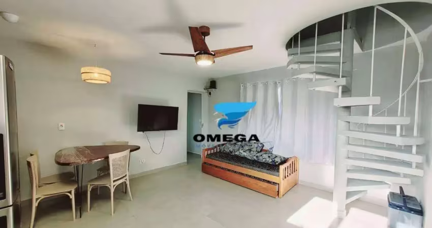 Cobertura duplex à venda na praia do tombo - guarujá sp / omega imóveis