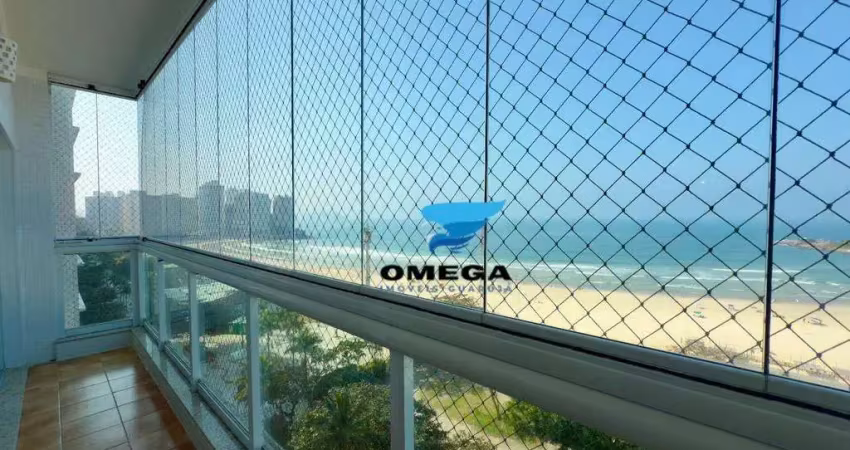 Apartamento beira mar à venda na praia das pitangueiras no guarujá i omega imoveis
