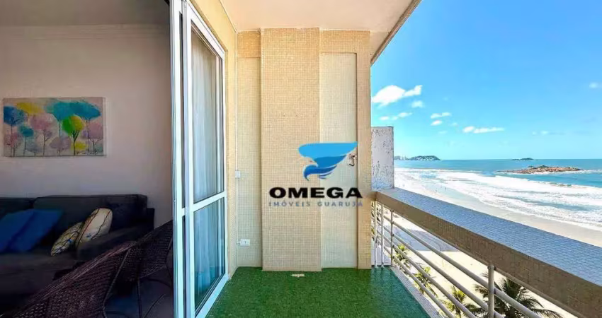 Apartamento beira mar à venda na praia das pitangueiras no guarujá i omega imoveis