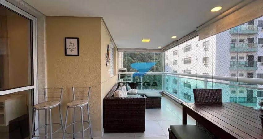 Apartamento com 3 dormitórios à venda, 102 m² por r$ 870.000,00 - pitangueiras - guarujá/sp